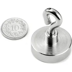 5x Supermagnete, Magnet, Ösenmagnet (3x)