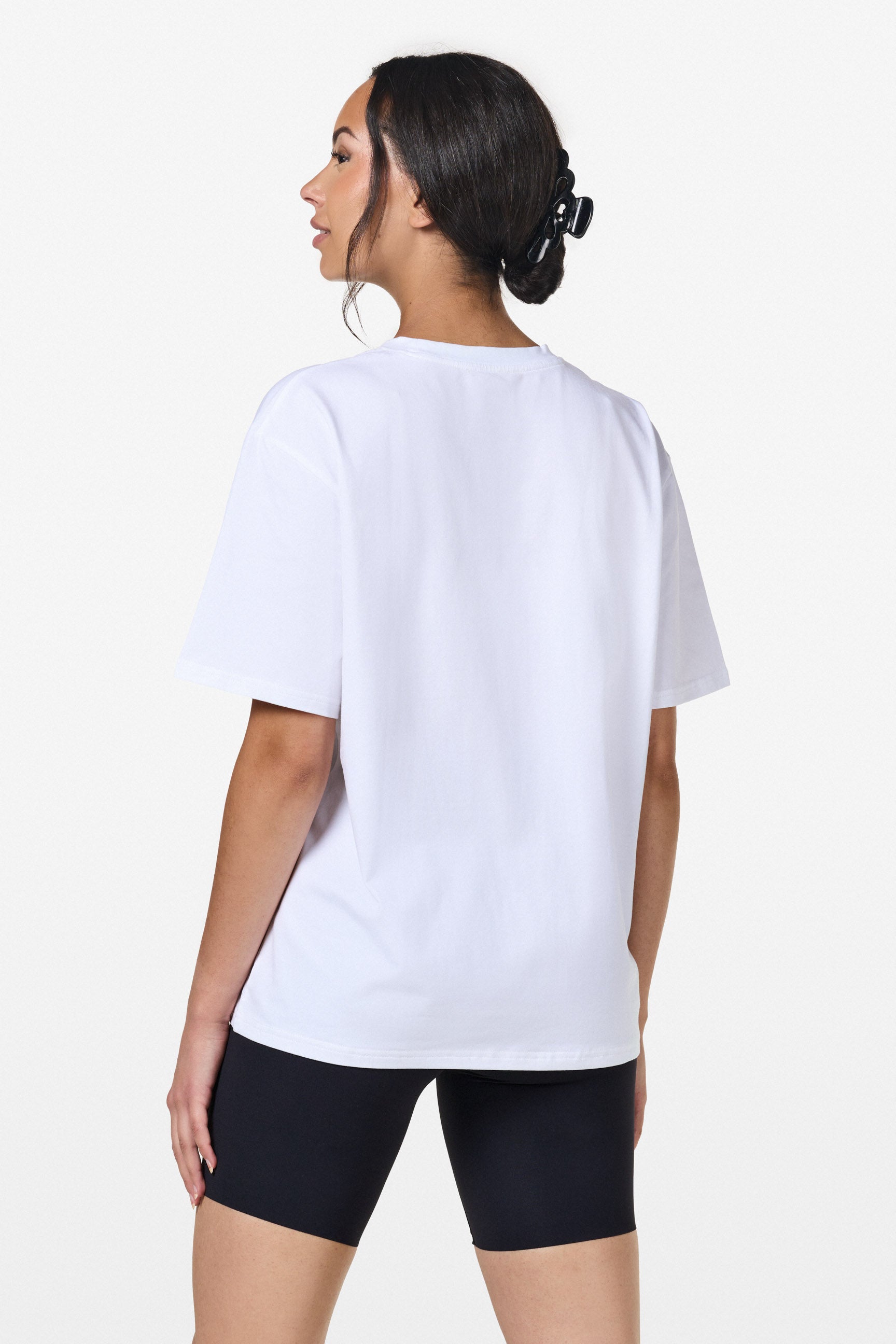 FAMME - Oversized T-Shirt - White / XS