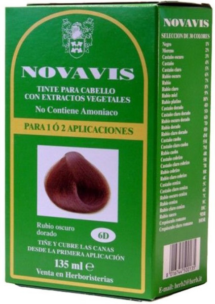 Novavis Dye with Plant Extracts 135 ml 6D Rubio Oscuro Dorado