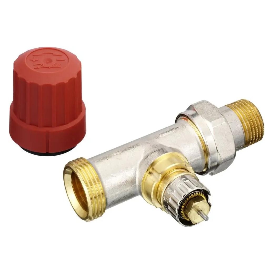 Danfoss Ventilgehäuse RA-N 15 G 3/4 AG, Durchgang, Matt vernickelt (013G4202)