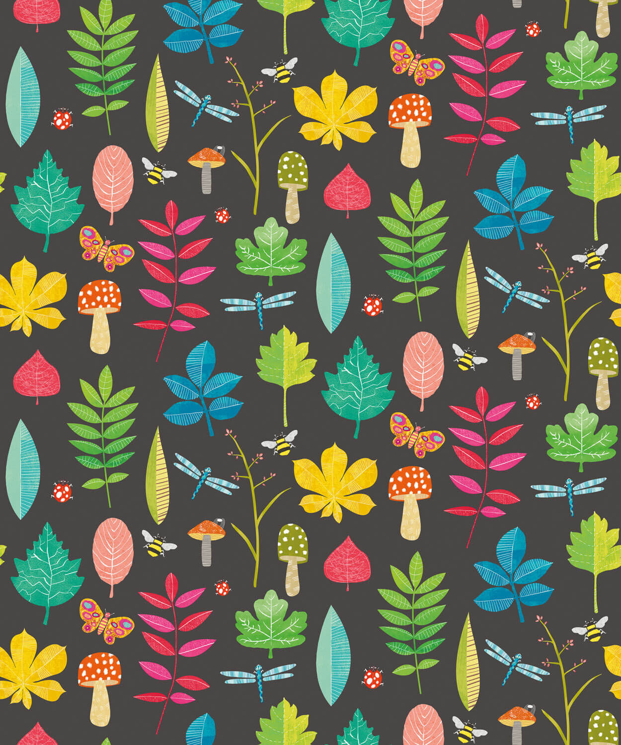 Ohpopsi When I Grow Up - Forest Floor Liquorice - WGU50102W   754003210620   Behang
