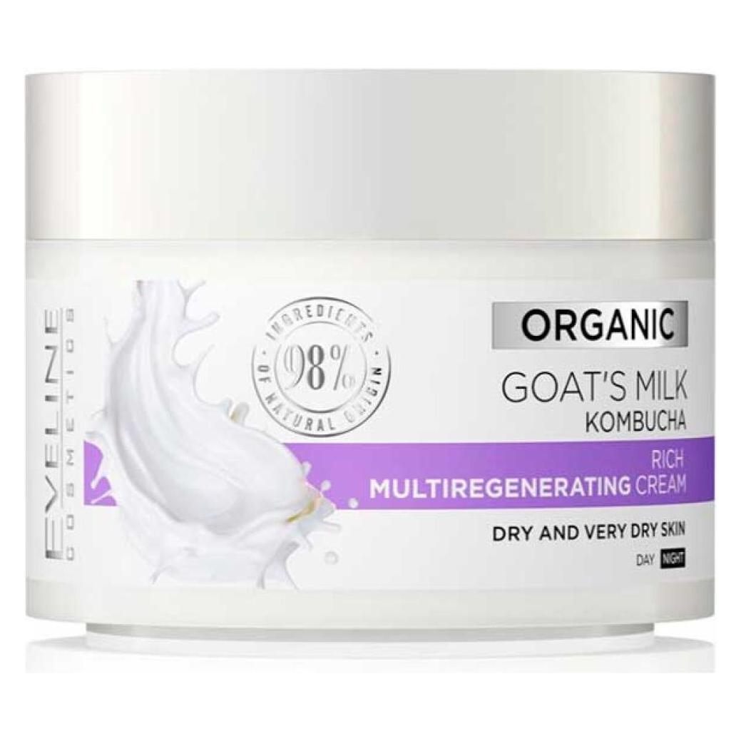 Eveline Bio-Ziegenmilch Reichhaltige Multi-Regenerationscreme für sehr trockene Haut 50ml (50 ml, Nachtcreme, Tagescreme) (44151430)