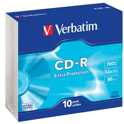 Verbatim CD-R 700MB 10er SC Slim Case