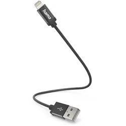 hama Ladekabel schwarz, Kabellänge: 0,2 m
