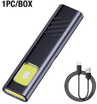 Uplifted Goods Magnetic Dual Light Source COB Work Light black