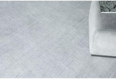 Exquisite Rugs Poliforma Handmade Handloomed Polyester Light Blue Area Rug