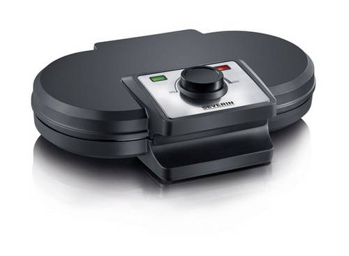 Severin WA 2106 Doppel-Waffeleisen mit manueller Temperatureinstellung Schwarz