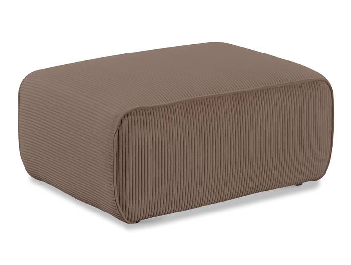Polsterhocker HOME AFFAIRE Noord 92/66 cm , braun, B:92cm H:44cm T:66cm, 92% PES; 8% Nylon, Hocker, Polsterhocker, mit Kedernaht, schöne Serienergänzung