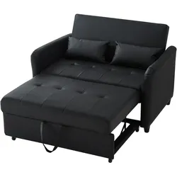 Multifunktionales Sofabett mit Schlaffunktion 156x100x87 cm in Antik Schwarz – Praktisches Sofa für Ihr Zuhause