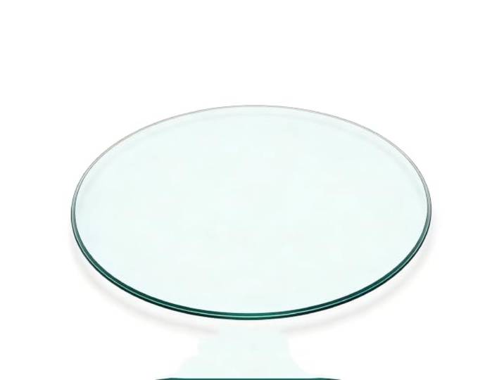 Runde Tischplatte Aus Gehärtetem Glass, Dicke Glasoberfläche, Dicke Gehärtetes Glass, Mit Abgerundeter Kante, Schlagfest, Abgeschrägtes Premium(75CM(29.5IN))