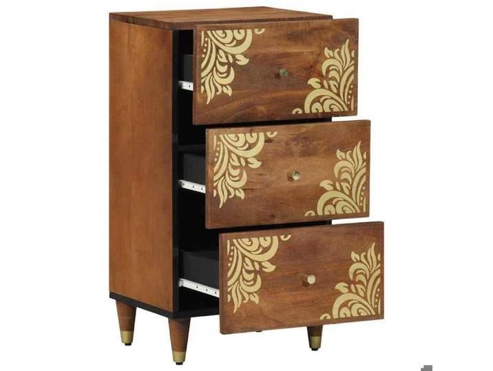 CLARENCE - NEW Buffet bahut vaisselier - JILL'S - Buffet Pour Salon Marron miel Bois massif 40 x 33 x 75cm Buffet bahut vaissel102