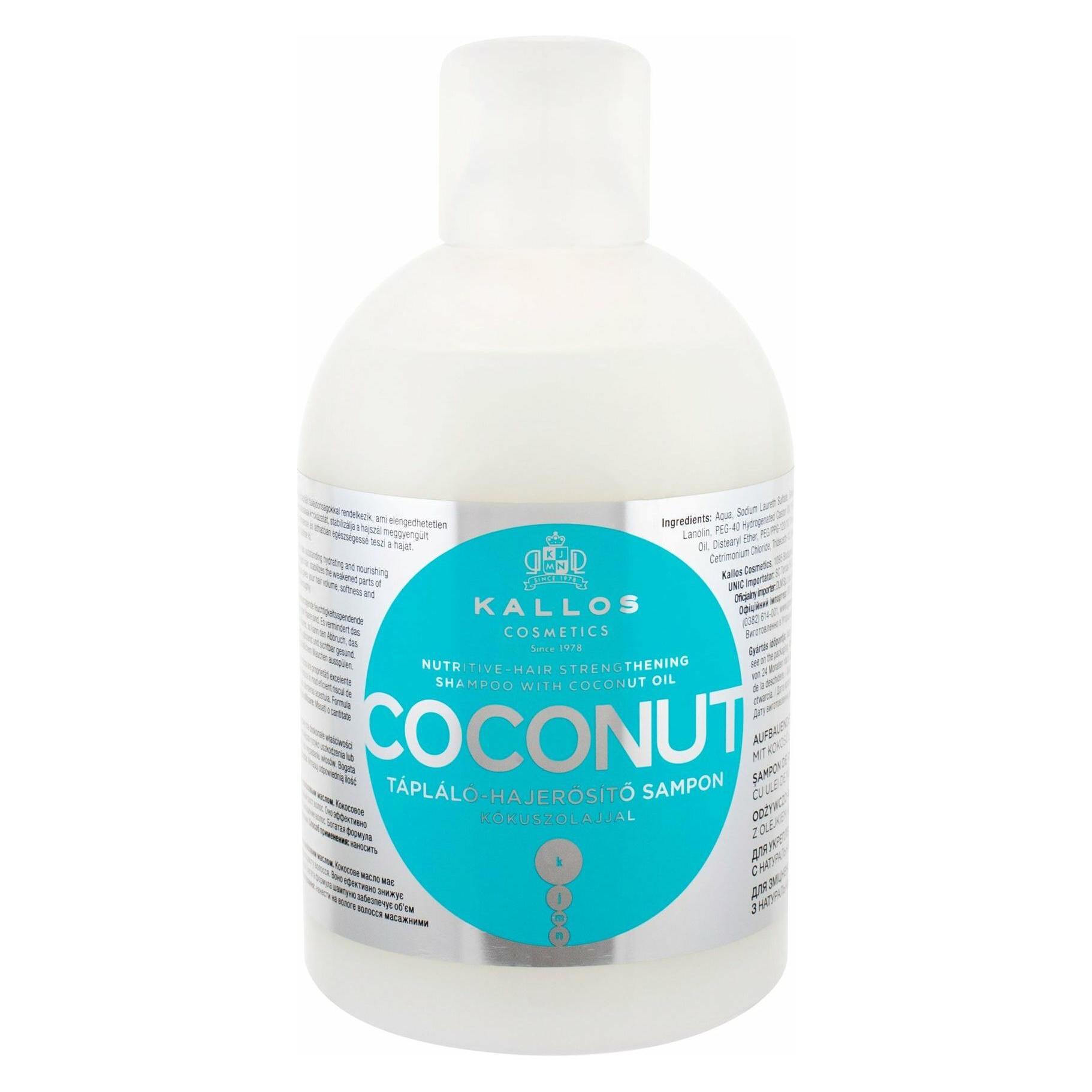 Kallos Cosmetics Coconut (Flüssiges Shampoo, 1000 ml) (5998889516093)