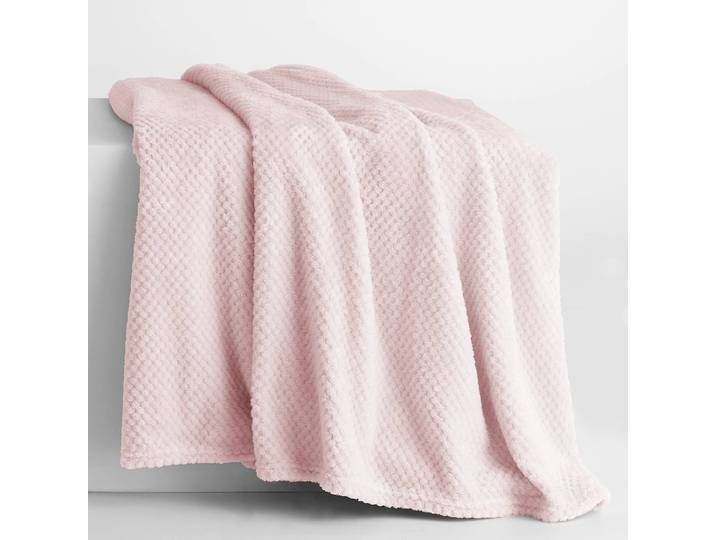 Kuscheldecke Enry 150 x 200cm Pink/Babyrosa Microfaser
