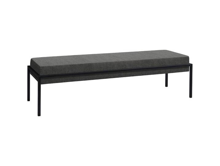 Hasena Bank Pato grey Stoff B 144 H 38 cm - Bank