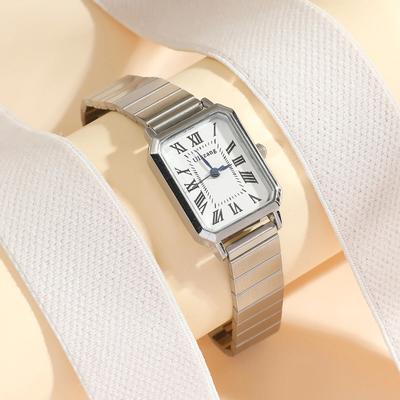 Friendly Fresh Finds Elegant Roman Scale Dial Womens Quartz Watch With Steel Band Elegant Roman Scale Dial Womens Quartz Watch With Steel Band