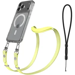 EAZY CASE Apple iPhone 18 Pro Max Case Chain Set MagSafe Eyelets Uni-Strap light Yellow 08, Handykette