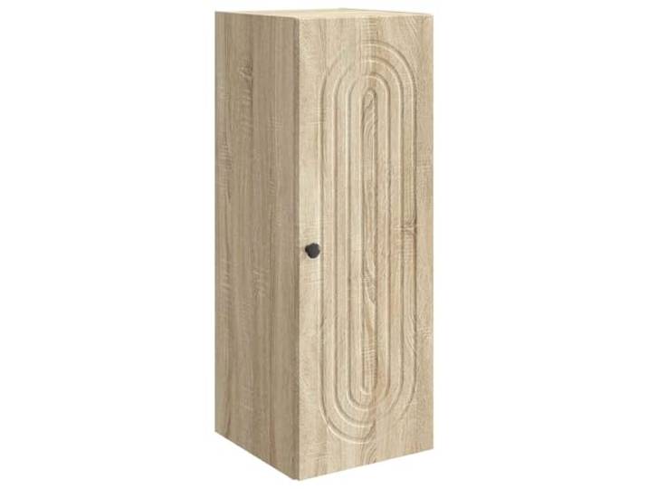 Wandschrank Sonoma-Eiche 33 x 34,5 x 90 cm Holzwerkstoff mit Pendeltüren Holzwerkstoff, Vintage-Stil, Wandmontage, 90°-Pendeltüren, Stauraum, Wohnzimmer