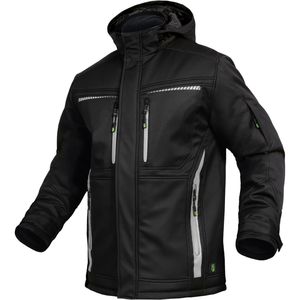 Leibwächter Arbeitsjacke Flex-Line, FLEXI05, Winter-Softshelljacke, schwarz, winddicht, Gr. XXL