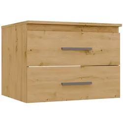 Waschtischunterschrank NEL 60 Badezimmer Badezimmer 2 Schubladen EICHE ARTISAN