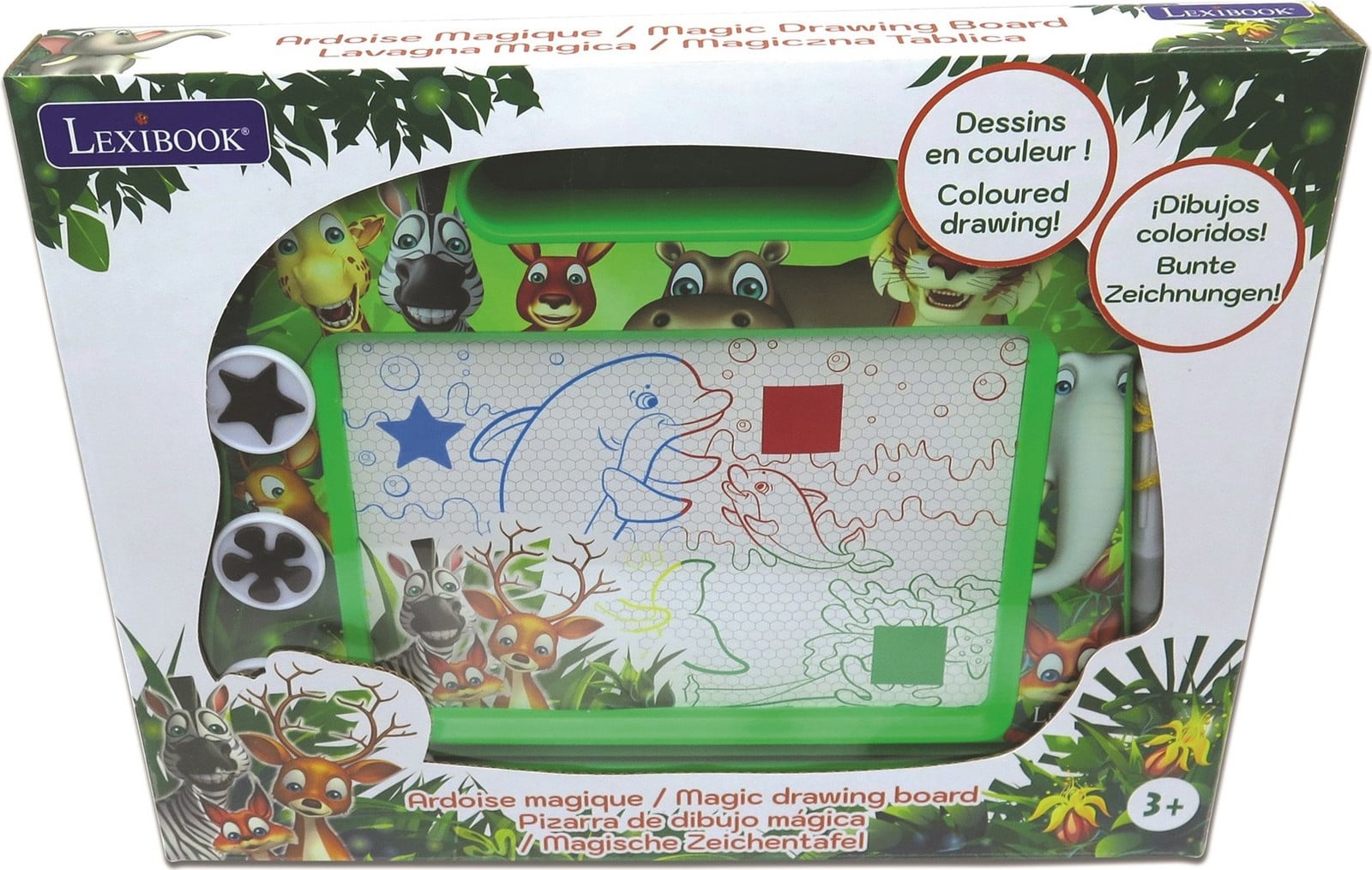 Lexibook CRANX550-00 Magnetisch tekentablet voor kinderen, Meerdere kleuren