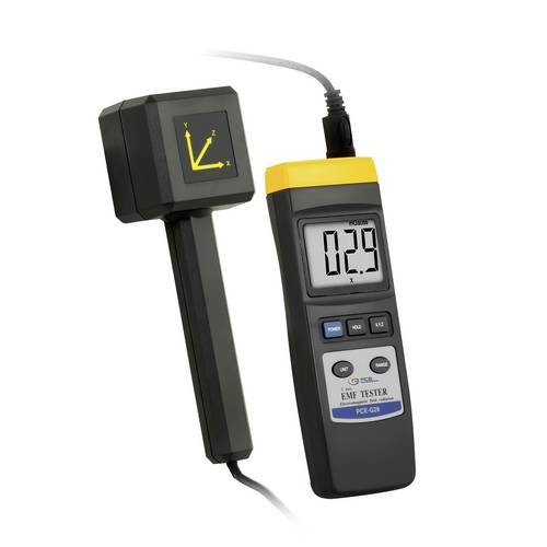 PCE Instruments PCE-G28 Gaussmeter / EMF Messgerät |Kombisonde micro Tesla + milli-Gauss |3-Achsen Messung |30 - 300Hz