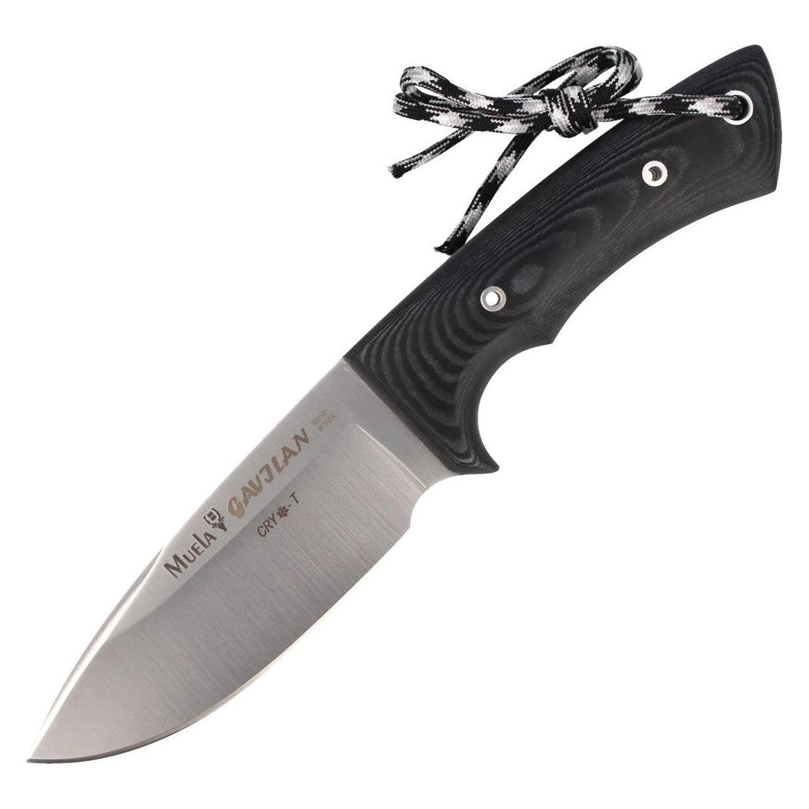 Muela Full Tang Schwarzes Micarta-Messer, Satin (55104622)
