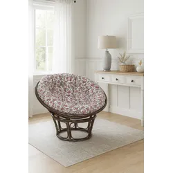möbel direkt online Papasansessel, Durchmesser 80 cm Sessel mit Kissen braun