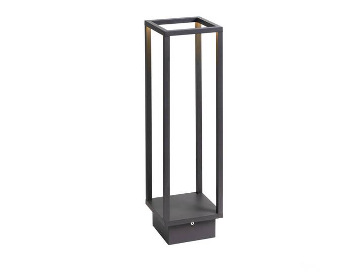 SLV LED Wegeleuchte Quadrulo, schwarz, Aluminium, Modern, LED Außenleuchte