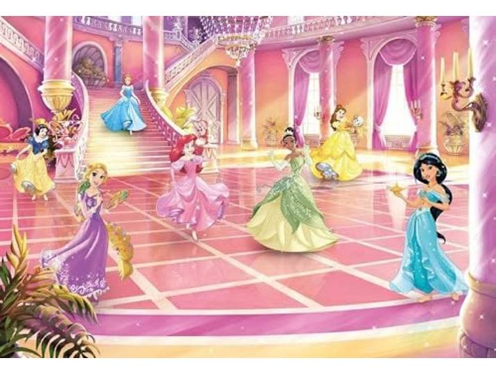 Komar\, Photo Murale Sur Papier\,368 cm x 254 cm\, Disney Princess Fête Scintillante
