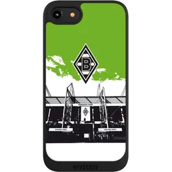 Nivocase Handyhülle für Apple iPhone 7 Hülle NIVOpure Case Schwarz Borussia Mönchengladbach Fanartikel (Apple iPhone 7), Smartphone Hülle, Schwarz