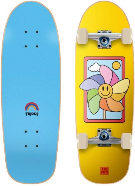 Skateboard Komplettboard Tricks Spinnner Soft Top (8.25" - Blau)