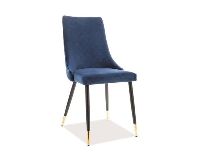 Stuhl PIANO VELVET, dunkelblau
