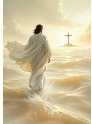 Uplift Essentials Sacred Heart & Holy Shepherd Canvas Art   Religious Belief Wall Decor style 5 31 X 47 In