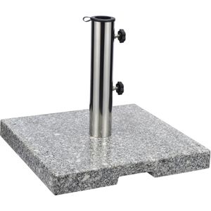 Böttcher-AG Sonnenschirmständer Granit, 20 kg, hellgrau, quadratisch