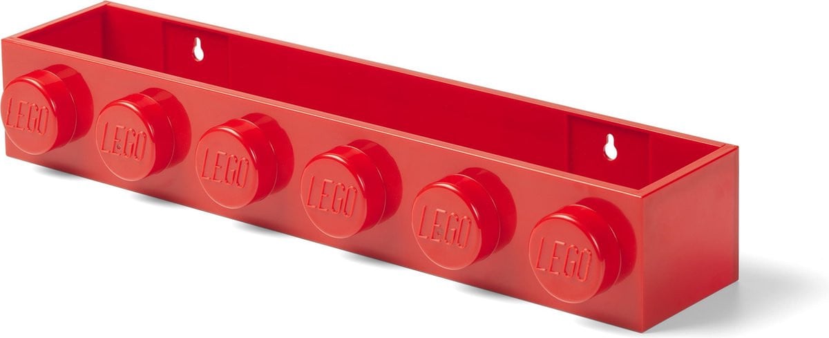 Lego Boekenplank Rood Wandmontage voor Volwassenen