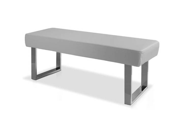 JIEXI Banquette moderne pour 2 adultes chaise minimaliste pour cuisine salon et couloir (grise)