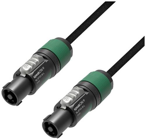 Adam Hall 5 STAR S225 SS 0200 Lautsprecher Verbindungskabel [1x NL4FX-Stecker (4-polig) - 1x NL4FX-Stecker (4-polig)] 2m Schwarz