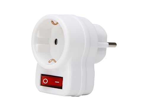 Kopp Kopp tussenstekker met schakelaar, arctisch/wit, 470112003