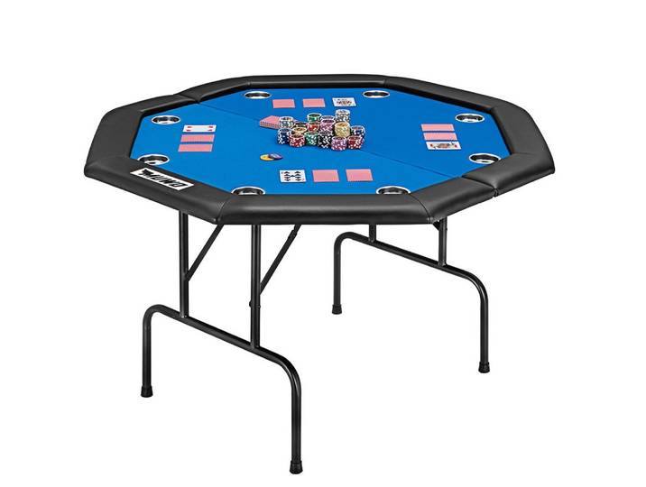 MUWO Spieltisch Klappbarer Pokertisch für 8 Spieler