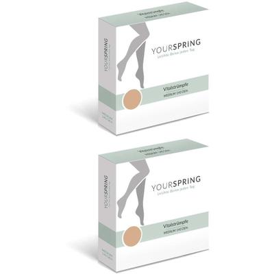 Yourspring medium transparent 140den AD 40/41 hon. 2x 2x2 St