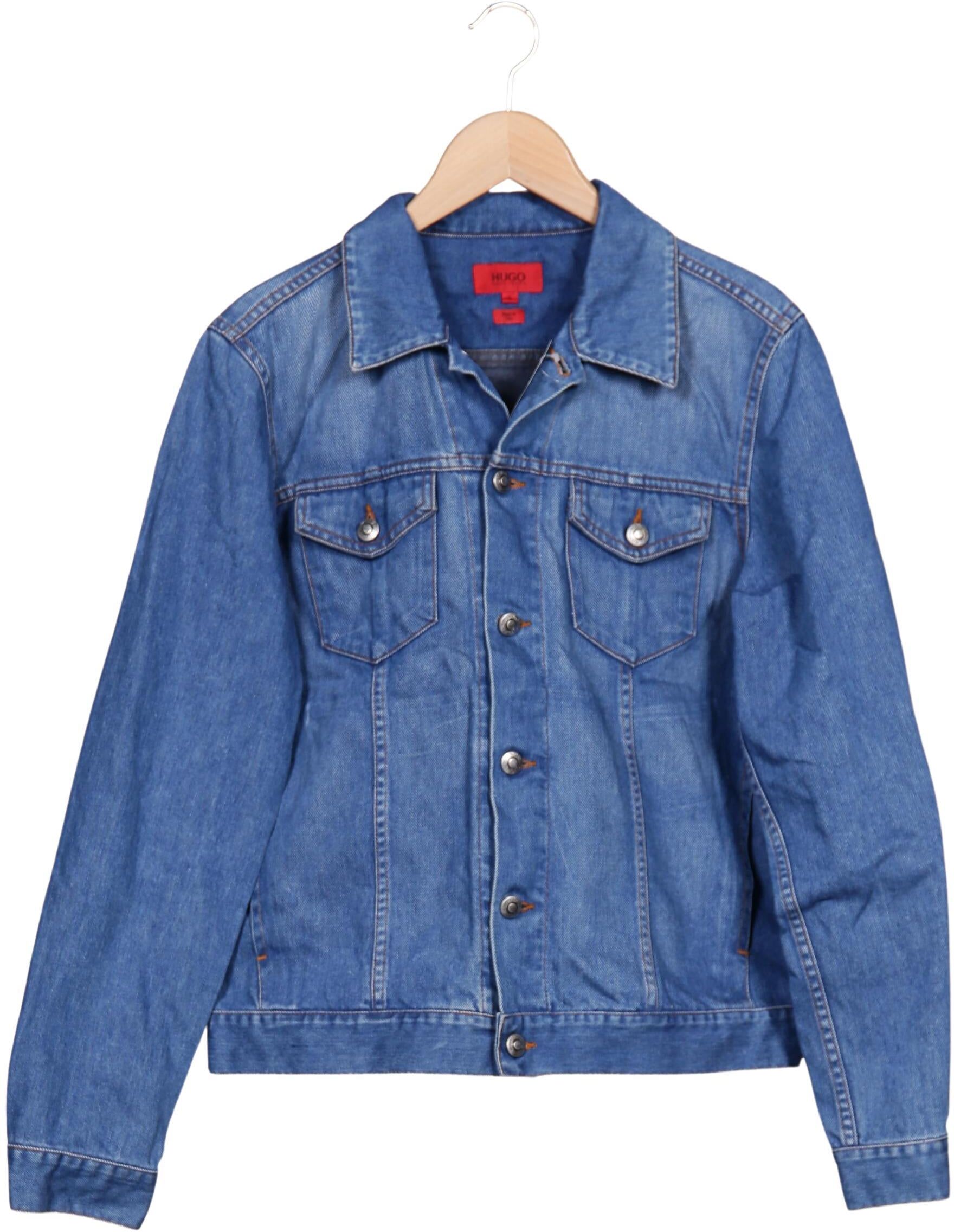Hugo by Hugo Boss Herren Jacke, Blau, Gr. S, Baumwolle - Second Hand