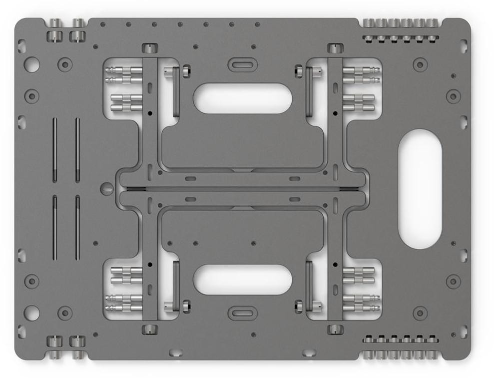 Streacom BC1 V2 Open PC Case Titanium Aluminium en RVS XL-ATX EATX Mini-ATX Micro ATX Mini-ITX Breedte: 32 cm