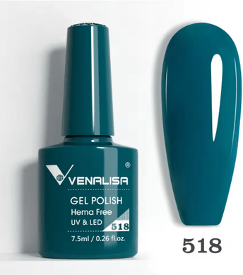 Inspire Picks Venalisa HEMA And TPO Free Glitter Gel Nail Polish Jelly Pink Nude Collection 518 Hemafree