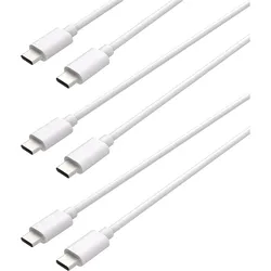 Cazy USB-C zu USB-C Ladekabel, USB 2.0 Ladekabel, 75cm, USB-C zu USB-C, Geeignet für iPhone und Samsung - (0.75 m, USB 2.0), USB Kabel