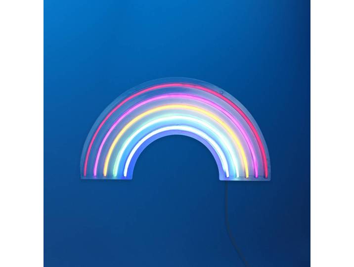 LED wandlamp Neon Rainbow, USB Rainbow, multicolor, Woon-/ Eetkamer, Kunststof, Modern