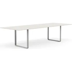 Muuto Tisch 295 x 108 cm weiß graue Beine