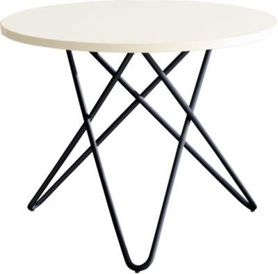 Beistelltisch Alana, H 450 mm, weiß/graphit
