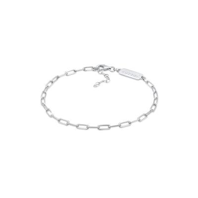 Armkette KUZZOI "Armband Herren Gliederkette Oval 925 Silber" Gr. 190, silber, Armbänder, Herren, Silber 925 (Sterlingsilber), Armkette