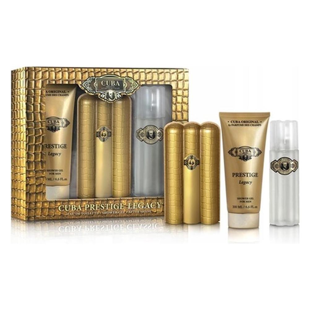 Cuba Prestige Legacy Geschenkset für Männer 3.3 fl.oz. Eau De Toilette Spray, 3.3 fl.oz. After Shave, 6.6 (Parfum Set) (399841)
