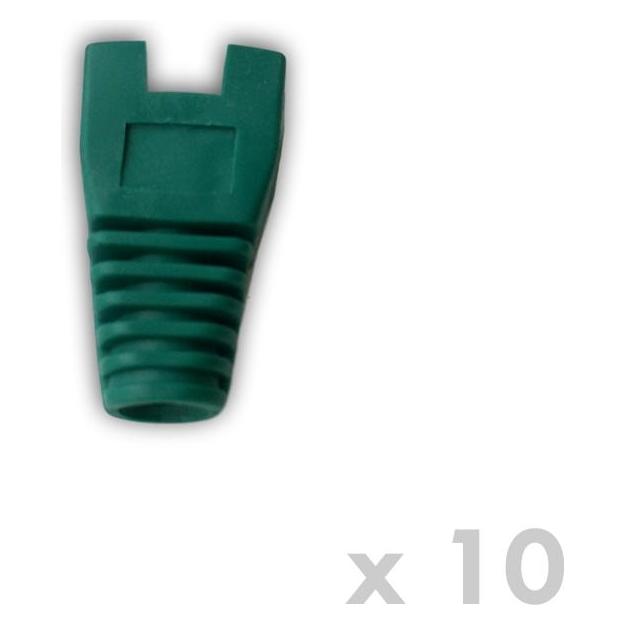Datacom Protection RJ45 with cutout GREEN (10pcs) (50271006042)